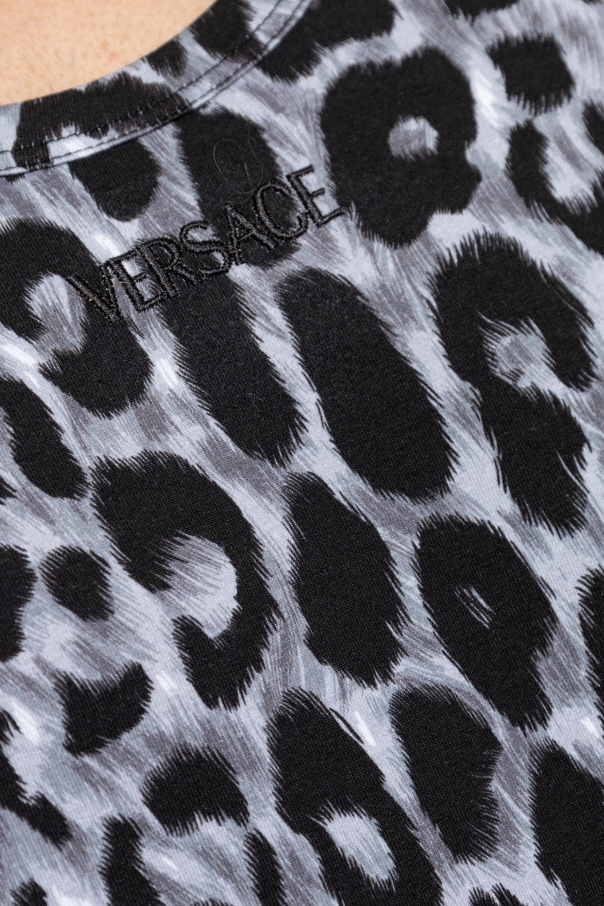 Versace Top con estampado animal