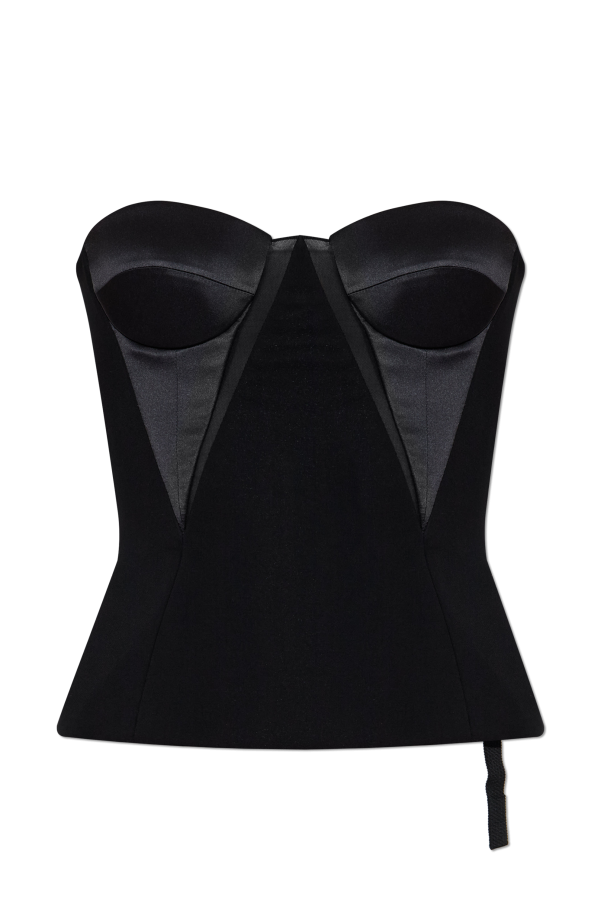 Off-shoulder corset od Versace