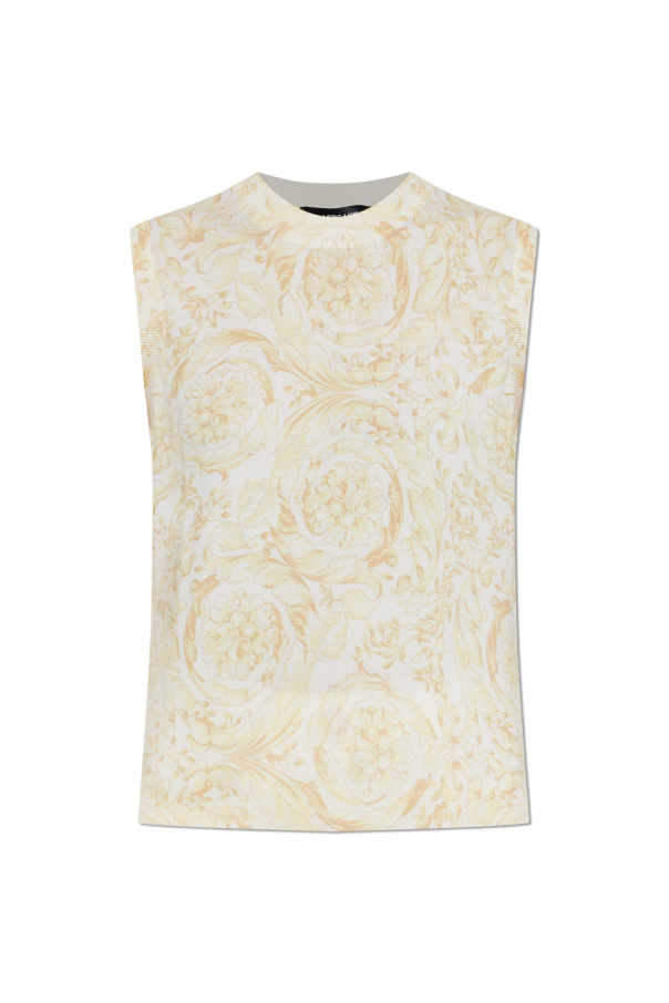 Silk sleeveless top od Versace
