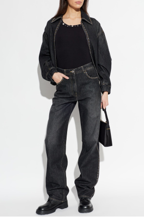 Top with applications od Versace