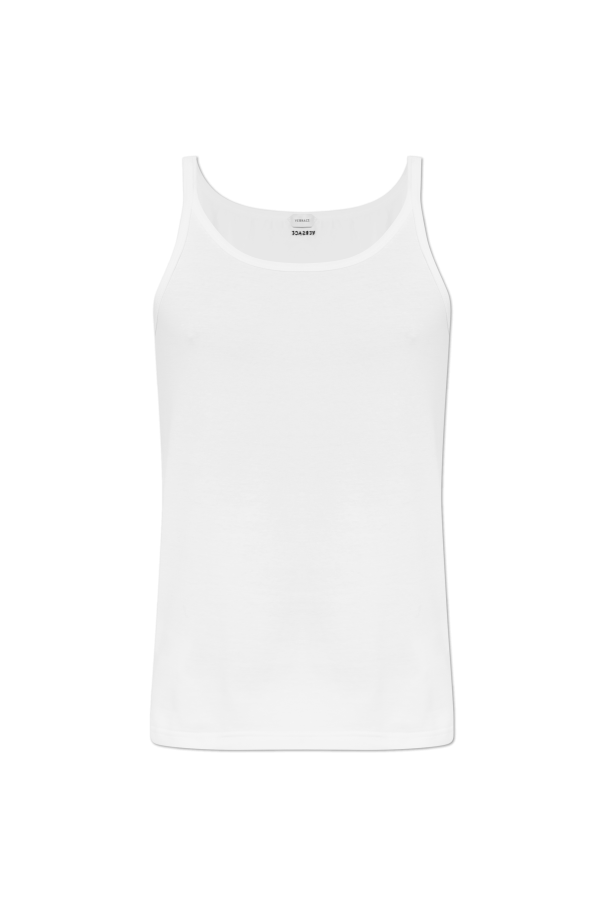 Lingerie-style top with a round neckline od Versace