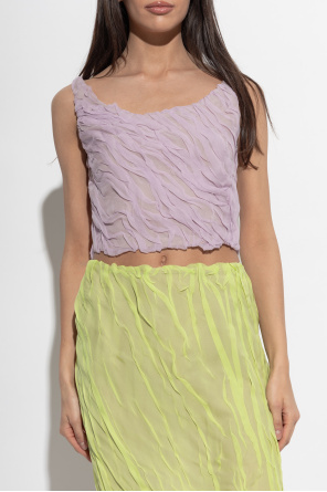Versace Short draped top