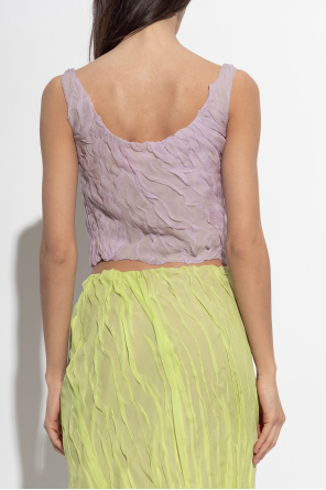 Versace Short draped top