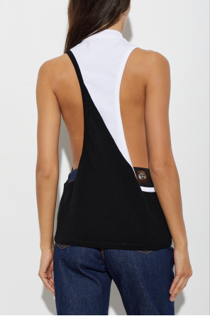Versace Top mit aufgesticktem Logo