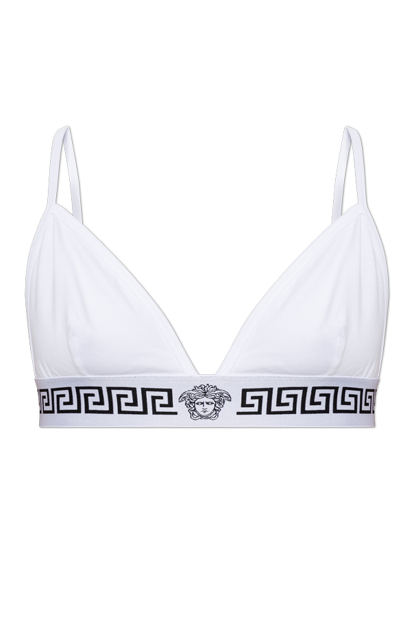 Cotton bra with logo od Versace