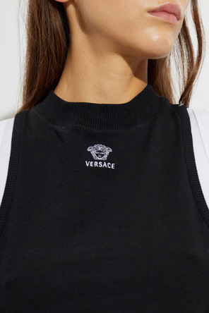 Versace Cotton top with embroidered logo