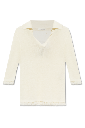 Polo with fringes