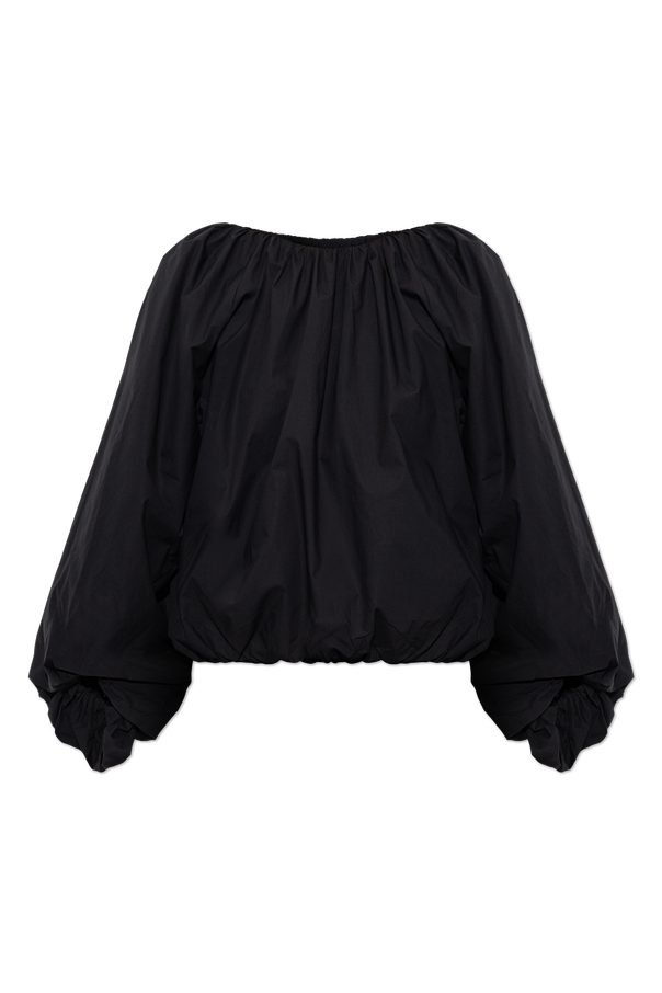 'Semara' top with puff sleeves od By Malene Birger