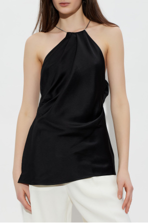 Victoria Beckham Satin top with draping