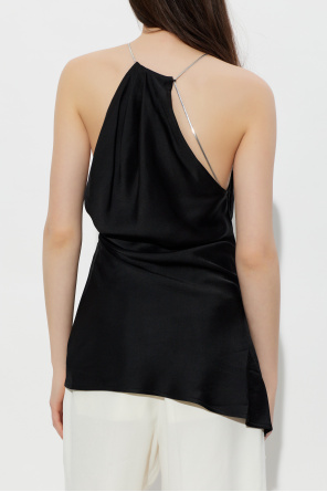 Victoria Beckham Satin top with draping
