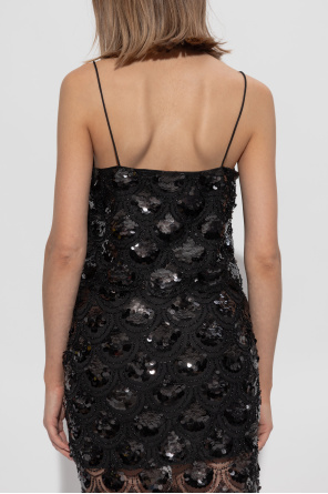 ROTATE Kurzes Paillettentop