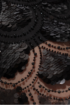 ROTATE Kurzes Paillettentop