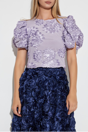 ROTATE Top mit Blumenmotiv