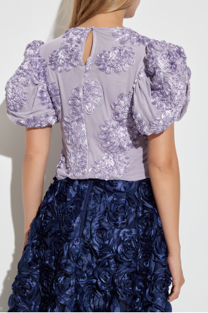 ROTATE Top mit Blumenmotiv