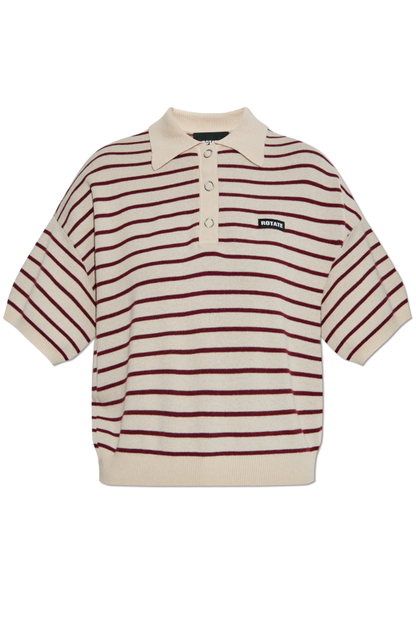 Striped pattern polo od ROTATE
