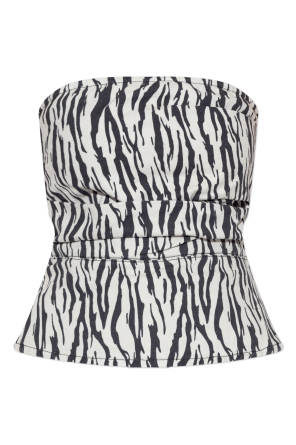 Top con motivo animal