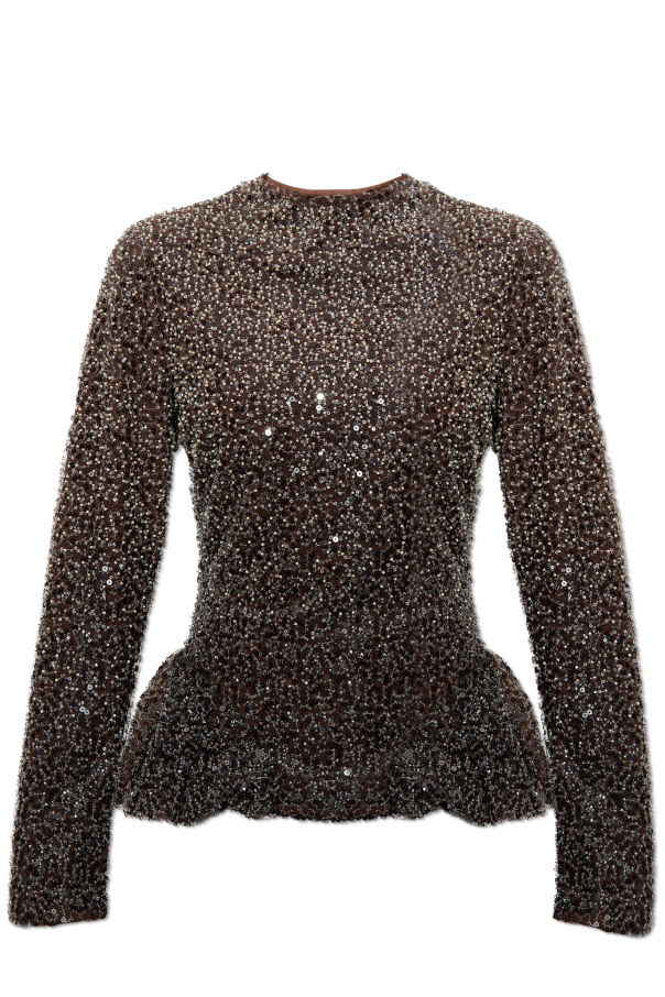 Sequin top with long sleeves od ROTATE