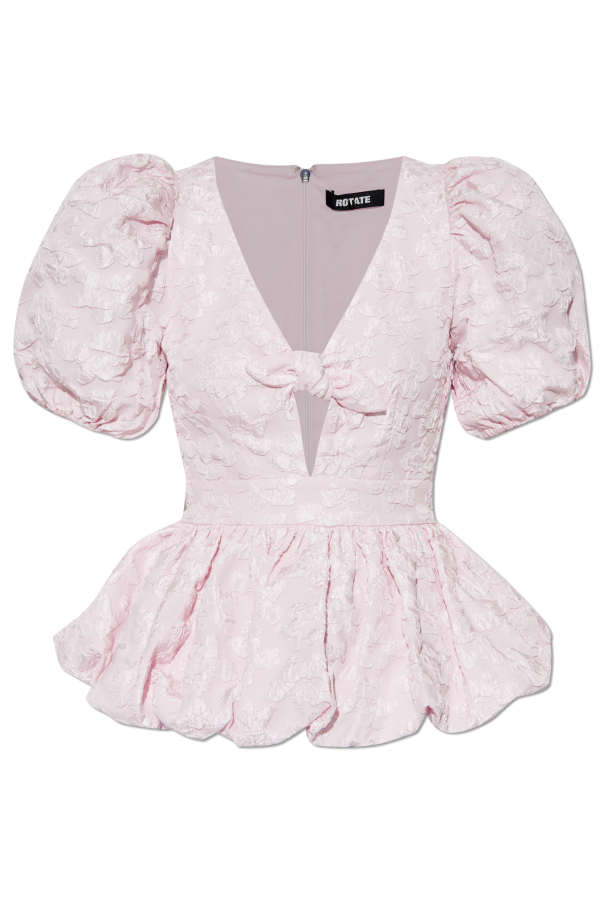 Top with floral motif od ROTATE