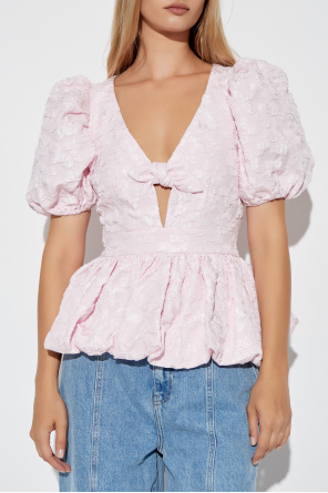 ROTATE Top with floral motif