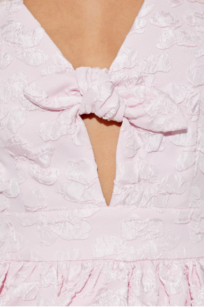 ROTATE Top with floral motif