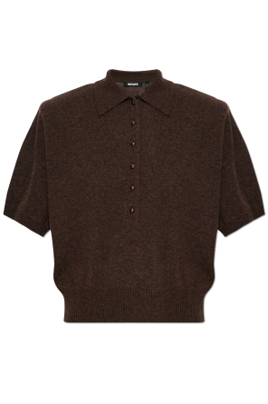 Polo with detachable shoulder pads