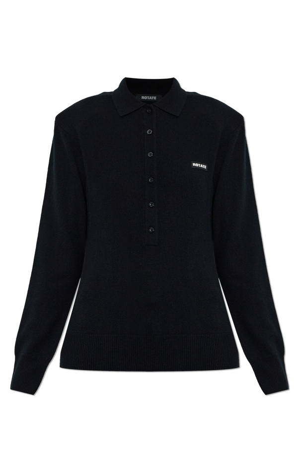 Long-sleeved wool polo od ROTATE