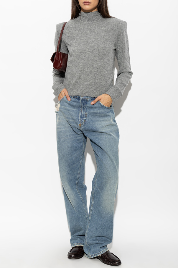 ROTATE Wool sweater with shoulder pads
