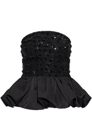 Sequinned top with peplum
