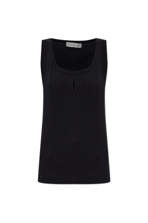 Top with draping at the back
