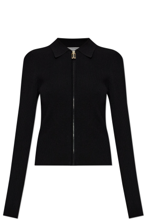 Cardigan with zip fastening