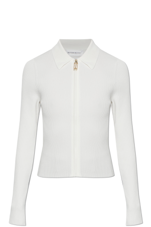 Cardigan with zip fastening