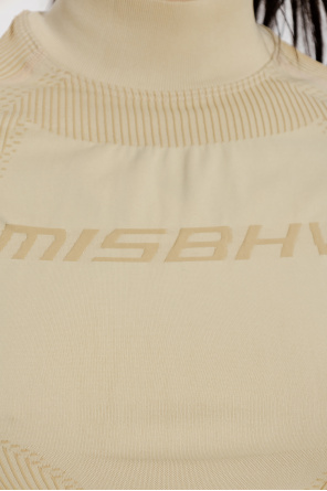 MISBHV a white cropped t-shirt and a denim