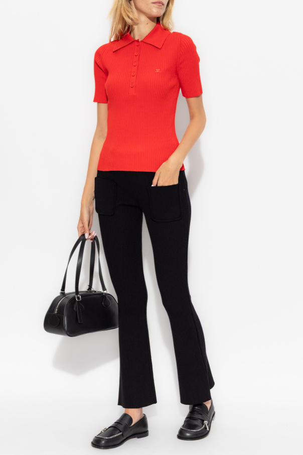 Courrèges Top con logo z