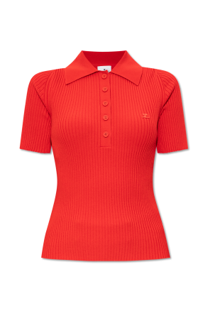 Top con logo z od Courrèges
