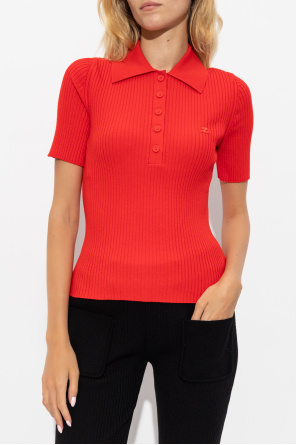 Courrèges Top con logo z