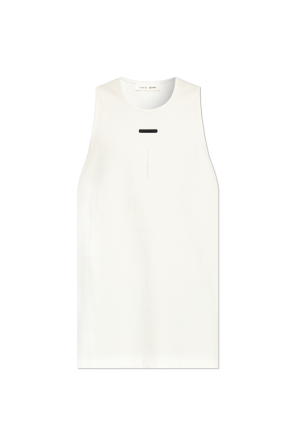 Ribbed sleeveless t-shirt