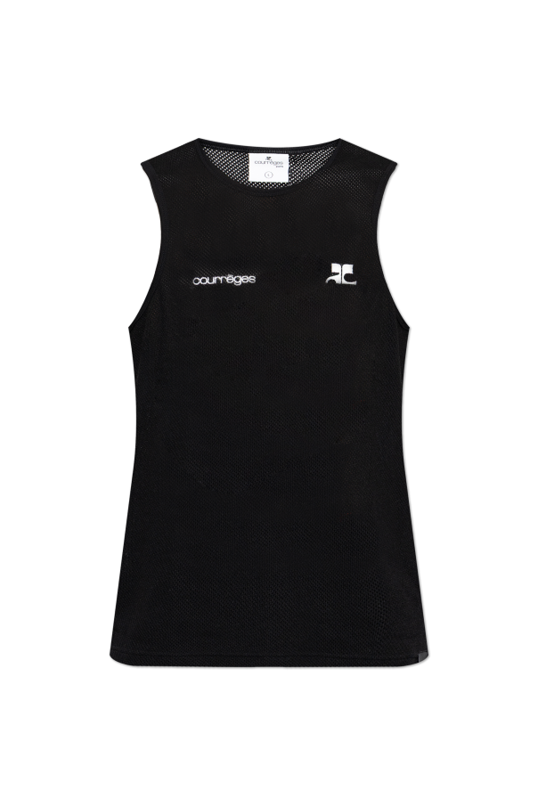 Sleeveless perforated top od Courrèges