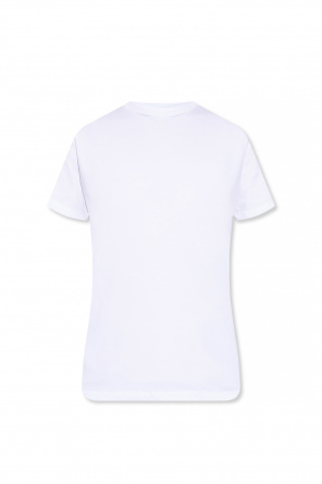 T-shirt adidas Essentials 3S branco preto mulher