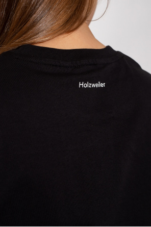 Holzweiler AX Paris cut out shoulder sweater dress in black