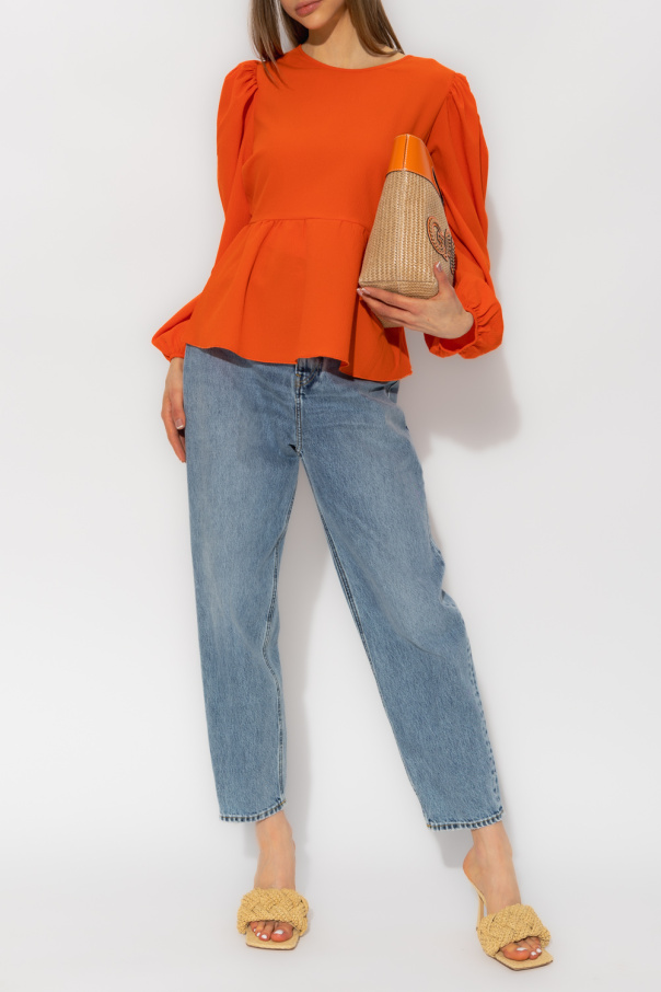 Notes Du Nord ‘Carrie’ top with puff sleeves