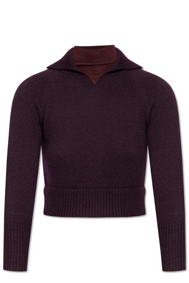 Victoria Beckham Dwuwarstwowy sweter