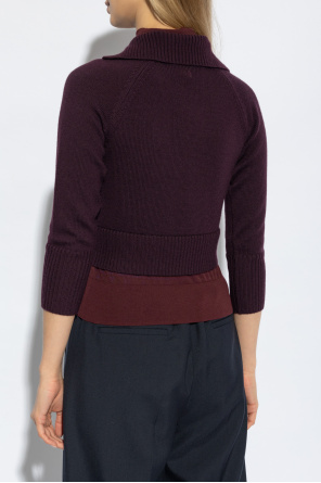 Victoria Beckham Dwuwarstwowy sweter