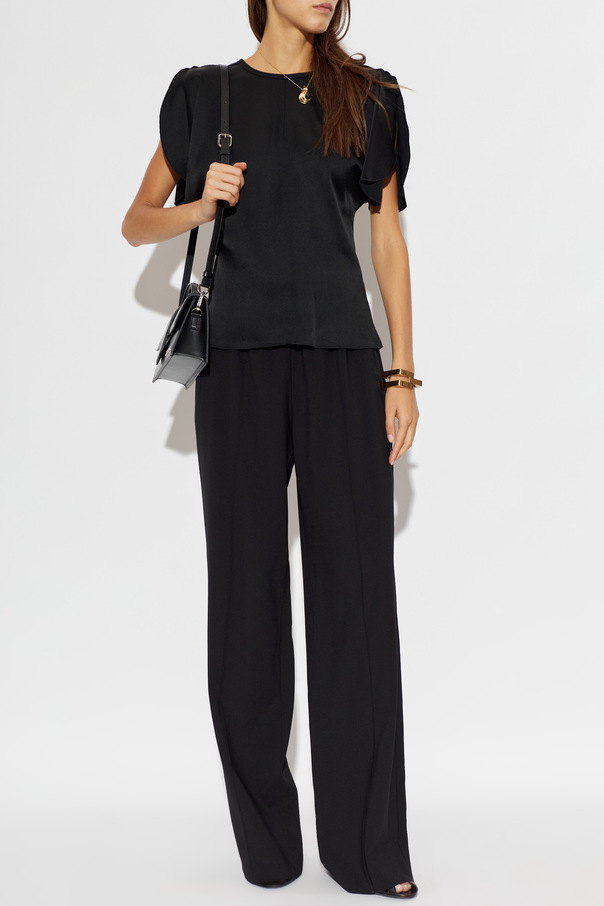 Victoria Beckham Satin sleeveless top