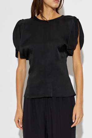 Victoria Beckham Satin sleeveless top