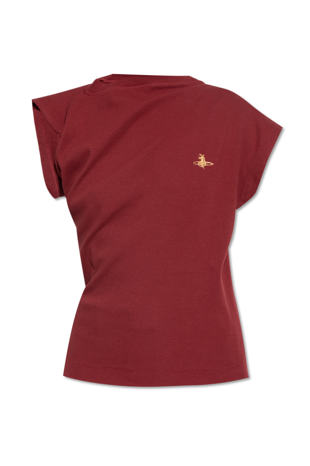 Ribbed top with logo od Vivienne Westwood