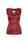 Vivienne Westwood BURGUNDY Gathered top