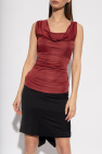 Vivienne Westwood BURGUNDY Gathered top