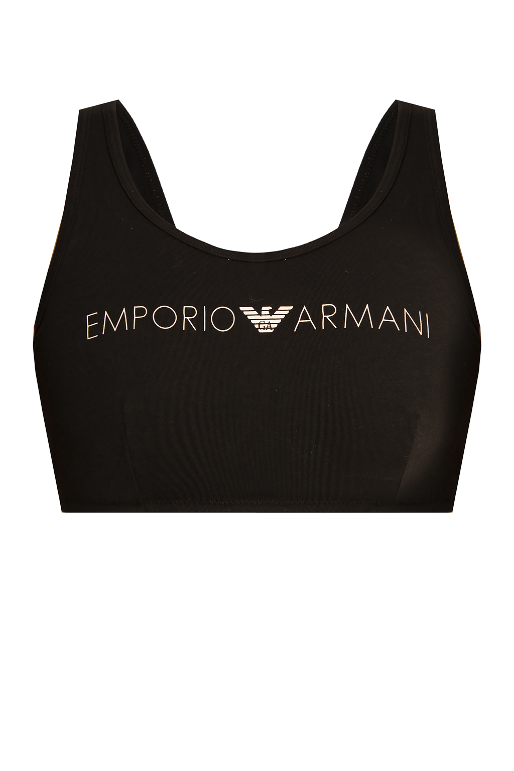 Black Sports bra with logo Emporio Armani - Vitkac TW