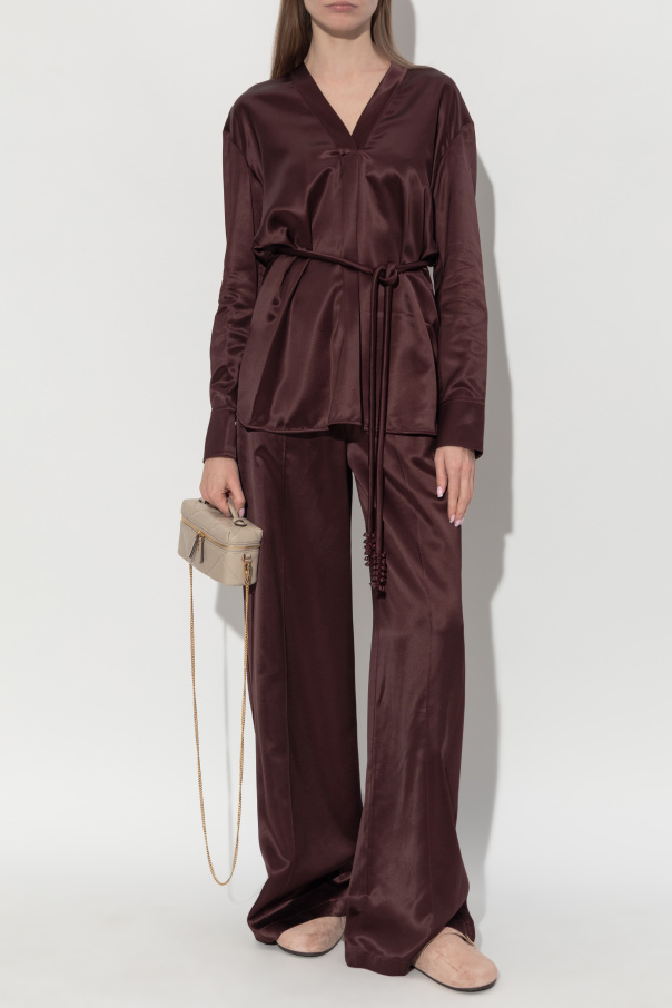 Tory Burch Satin top with decorative cord