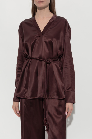 Tory Burch Satin top with decorative cord